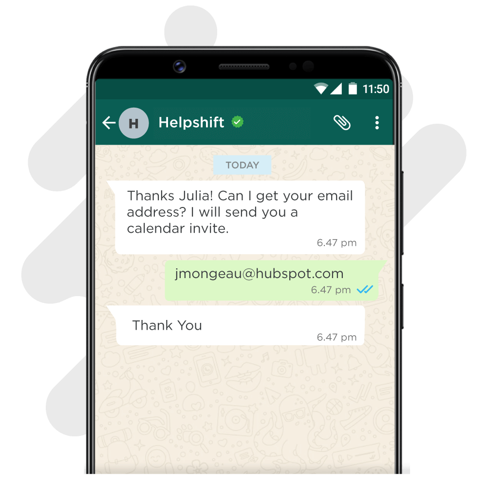After User Information Has Been Collected
