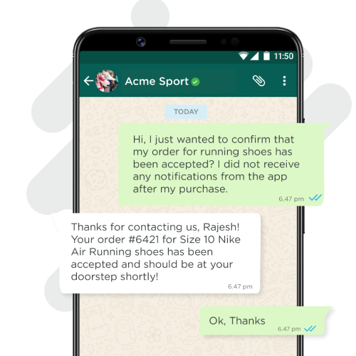 User Makes A General Customer Service Request